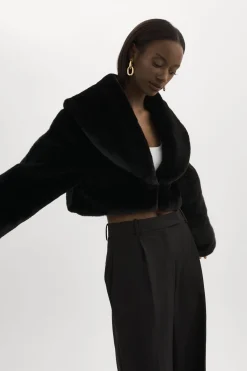 Femme LAMARQUE DANIKA | Veste Courte En Fausse Fourrure