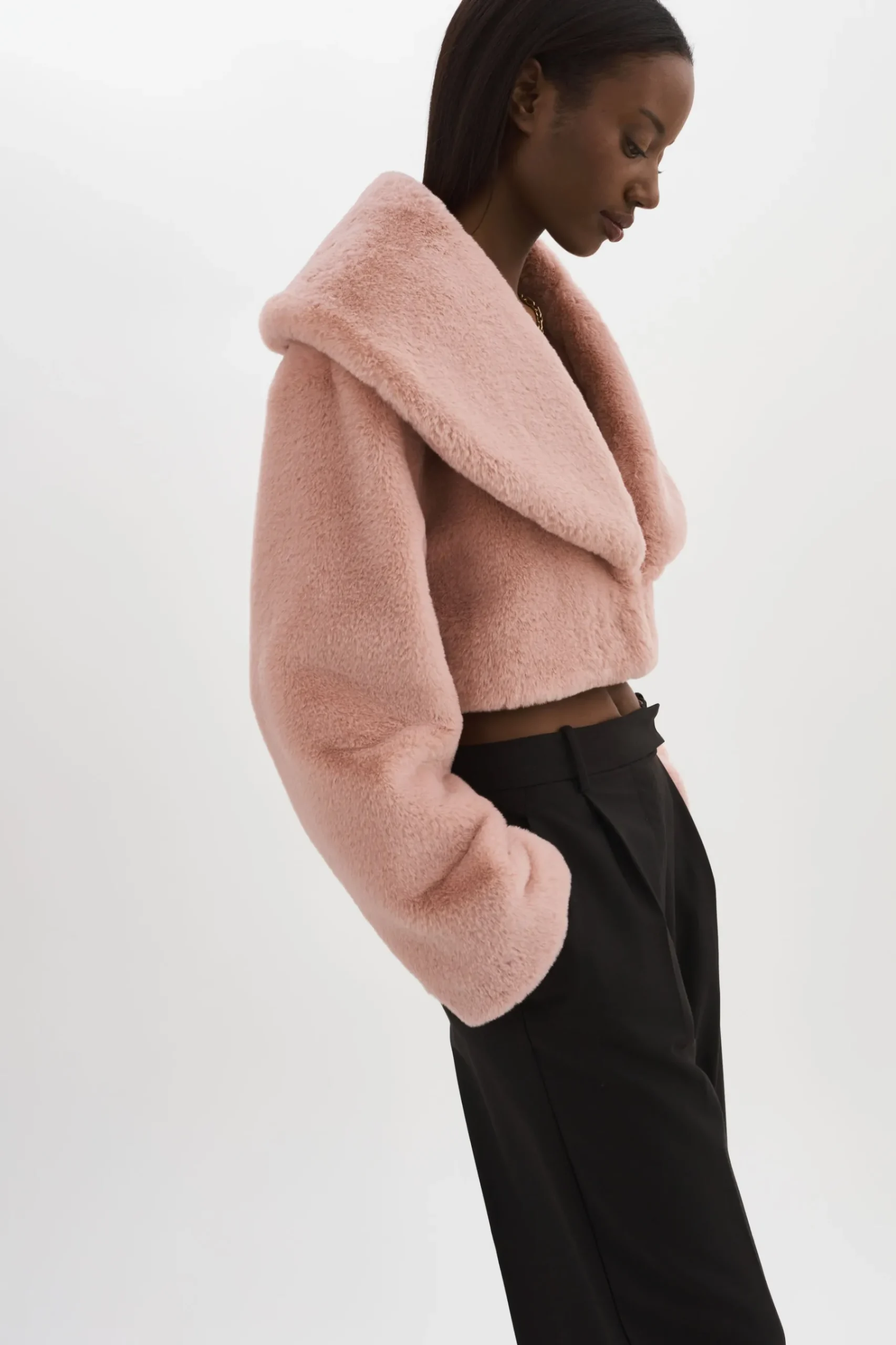 Femme LAMARQUE DANIKA | Veste Courte En Fausse Fourrure