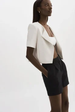 Femme LAMARQUE DARIA | Cropped Leather Jacket