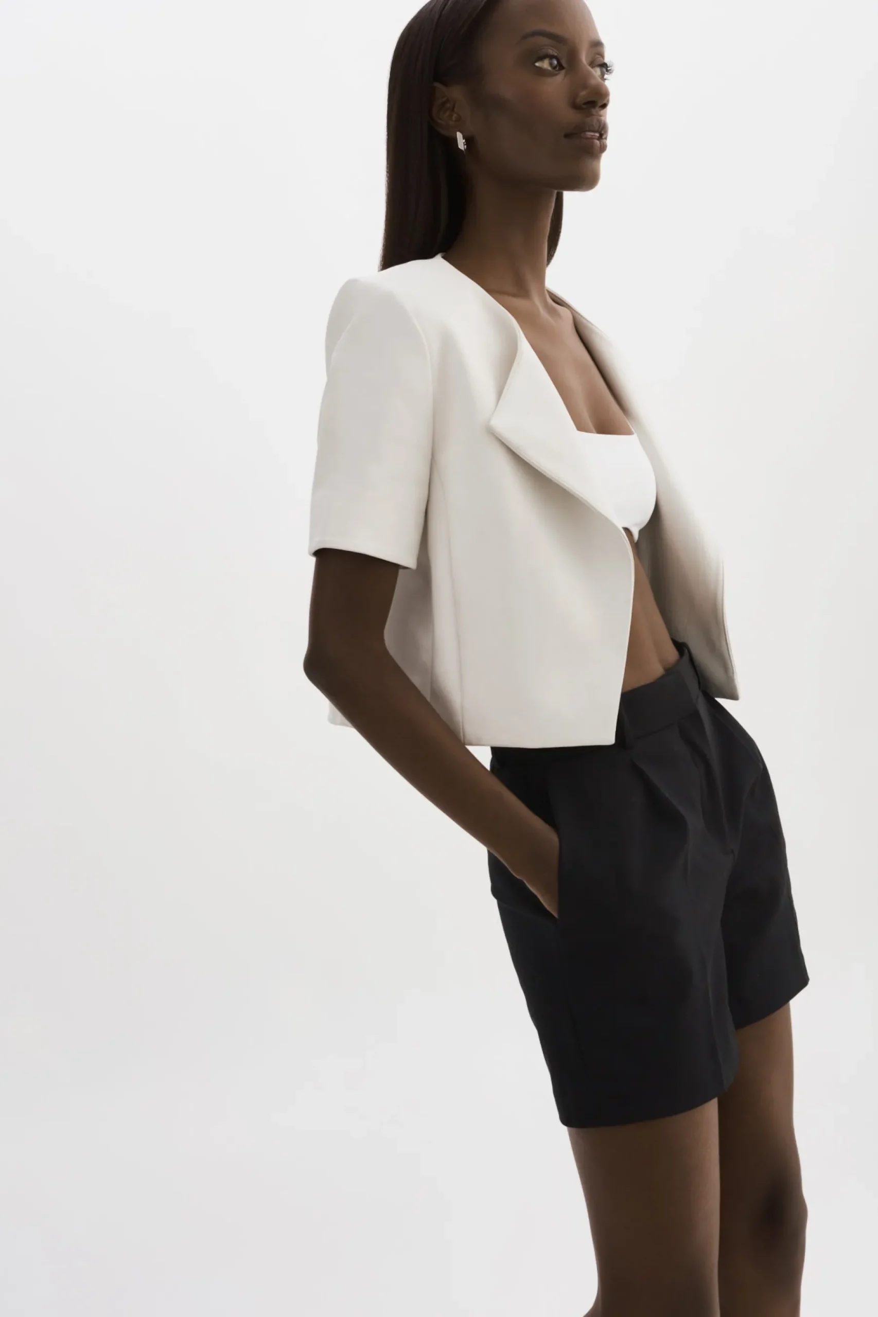 Femme LAMARQUE DARIA | Cropped Leather Jacket