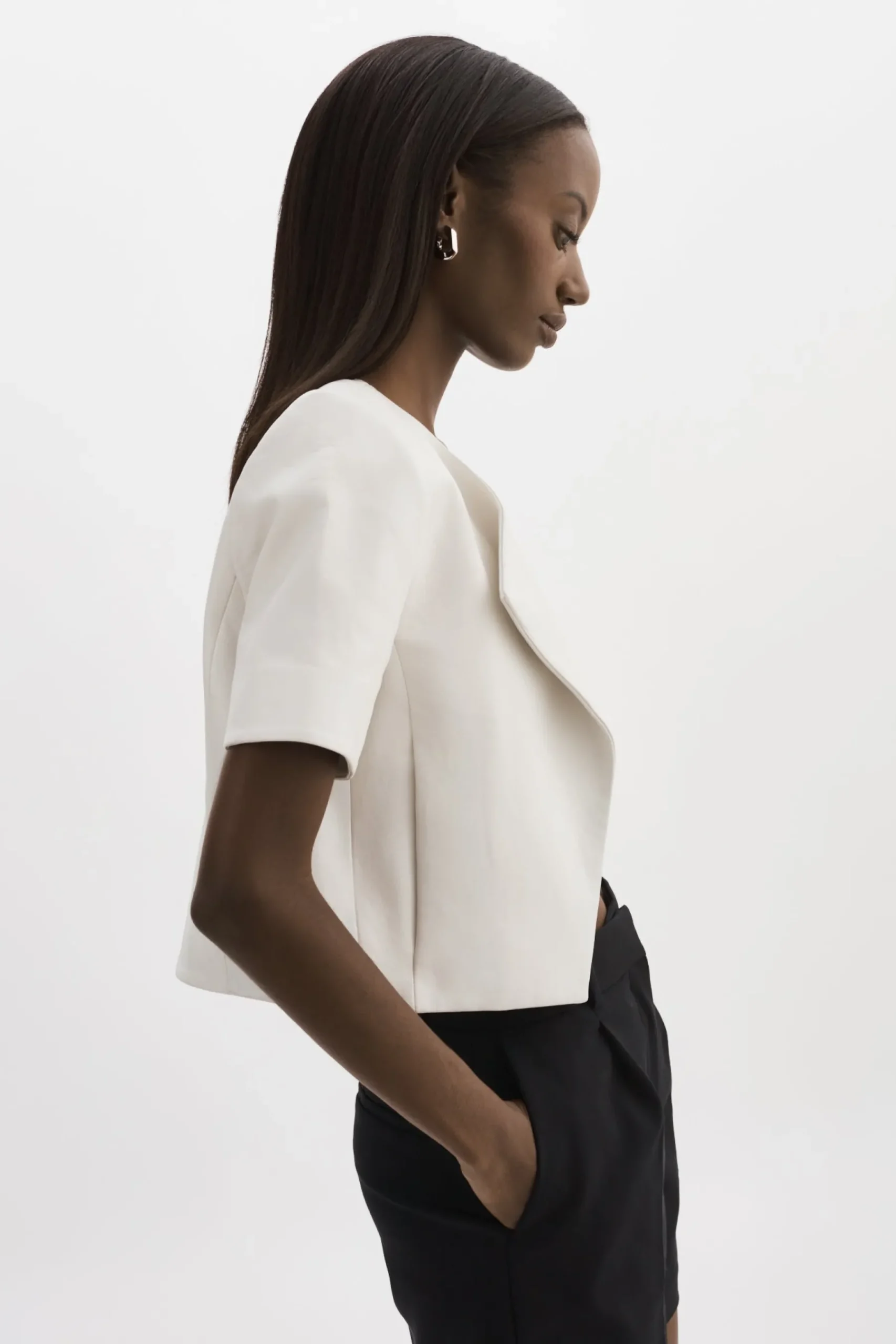 Femme LAMARQUE DARIA | Cropped Leather Jacket