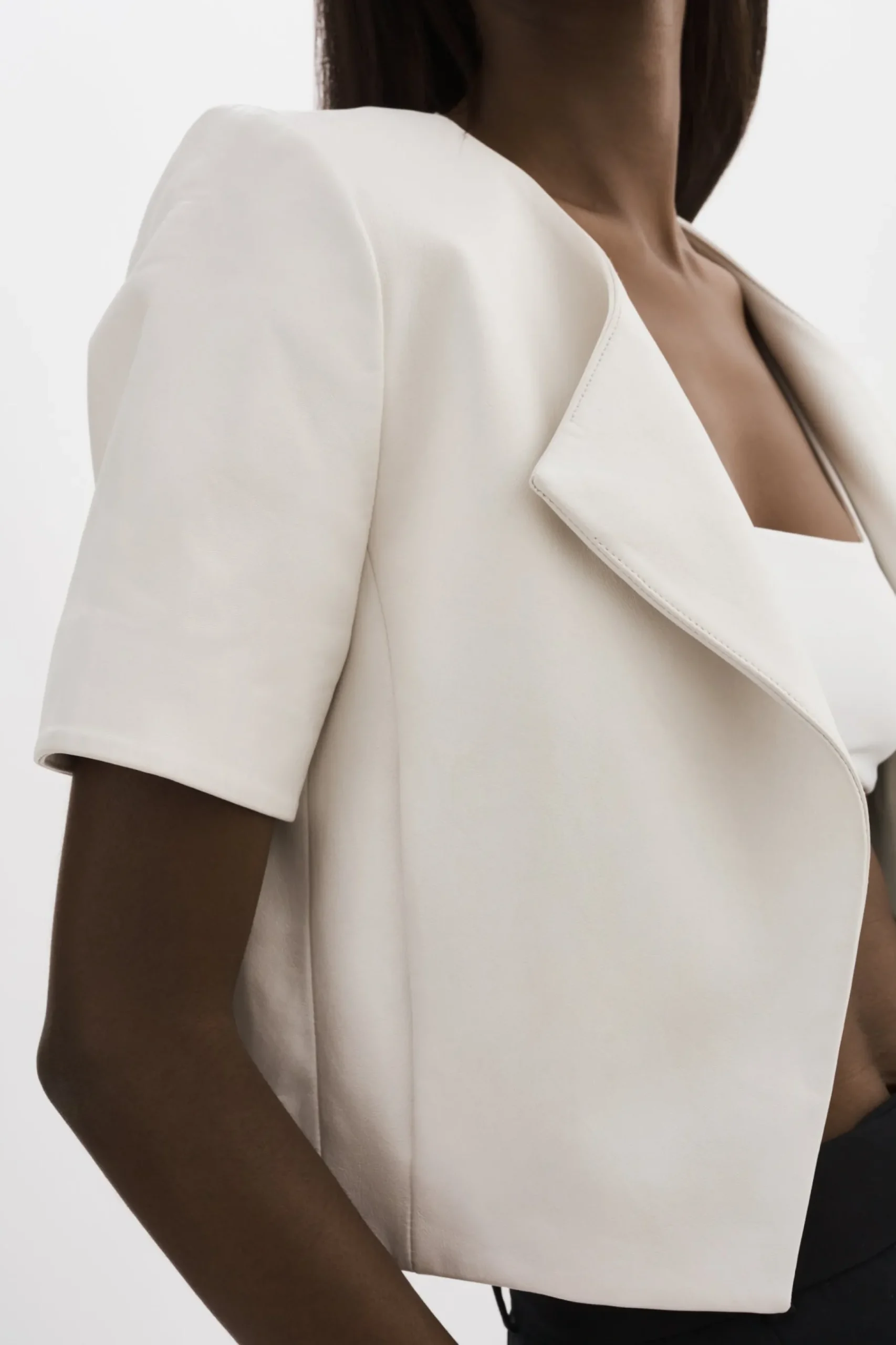 Femme LAMARQUE DARIA | Cropped Leather Jacket