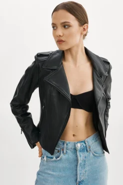 Femme LAMARQUE DONNA | Veste Moto Signature En Cuir