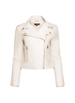 Femme LAMARQUE DONNA OR | Veste Moto Signature En Cuir