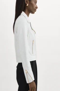 Femme LAMARQUE DONNA OR | Veste Moto Signature En Cuir