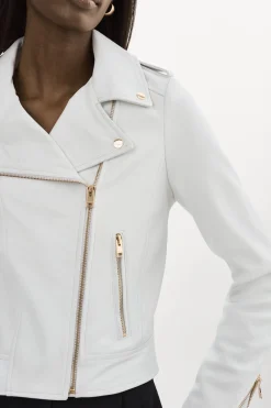 Femme LAMARQUE DONNA OR | Veste Moto Signature En Cuir