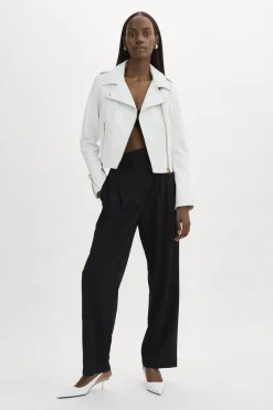 Femme LAMARQUE DONNA OR | Veste Moto Signature En Cuir