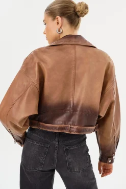 Femme LAMARQUE DYLAN | 80's Leather Biker Jacket