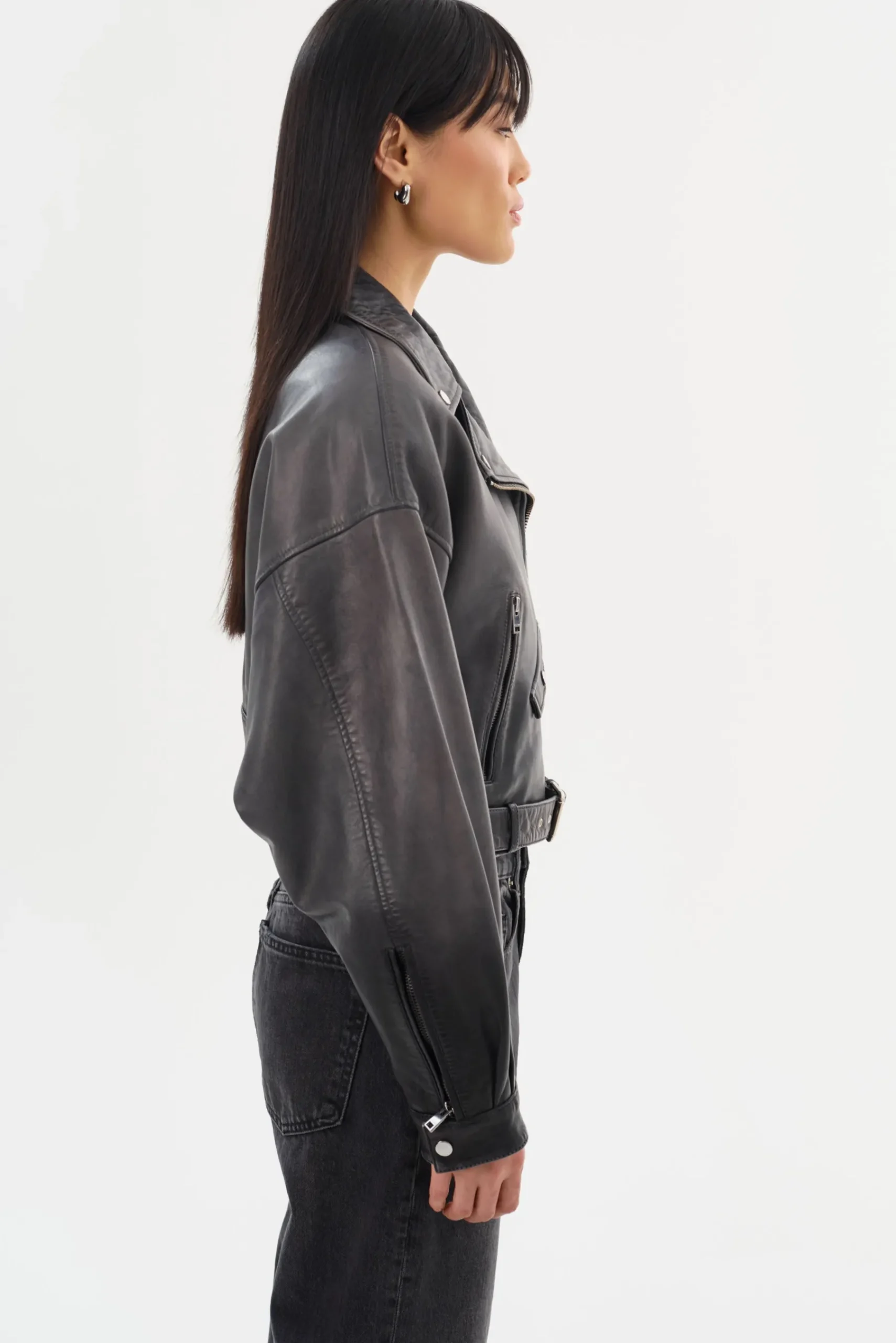 Femme LAMARQUE DYLAN | 80's Leather Biker Jacket