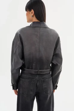 Femme LAMARQUE DYLAN | 80's Leather Biker Jacket