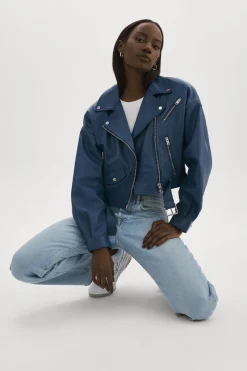 Femme LAMARQUE DYLAN | Veste De Motard En Cuir Des Années 80