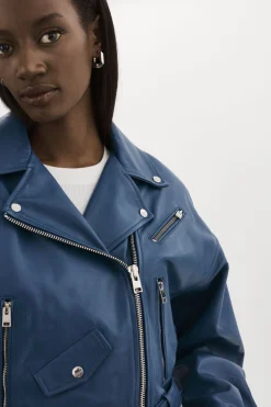 Femme LAMARQUE DYLAN | Veste De Motard En Cuir Des Années 80