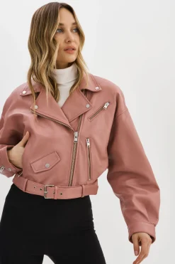 Femme LAMARQUE DYLAN | Veste De Motard En Cuir Des Années 80