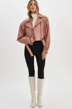Femme LAMARQUE DYLAN | Veste De Motard En Cuir Des Années 80
