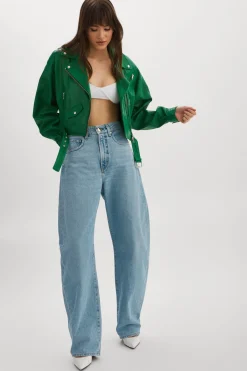 Femme LAMARQUE DYLAN | Veste De Motard En Cuir Des Années 80