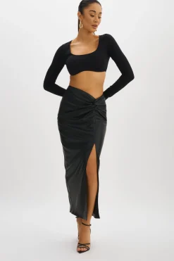 Femme LAMARQUE EILEEN | Jupe Longue En Similicuir