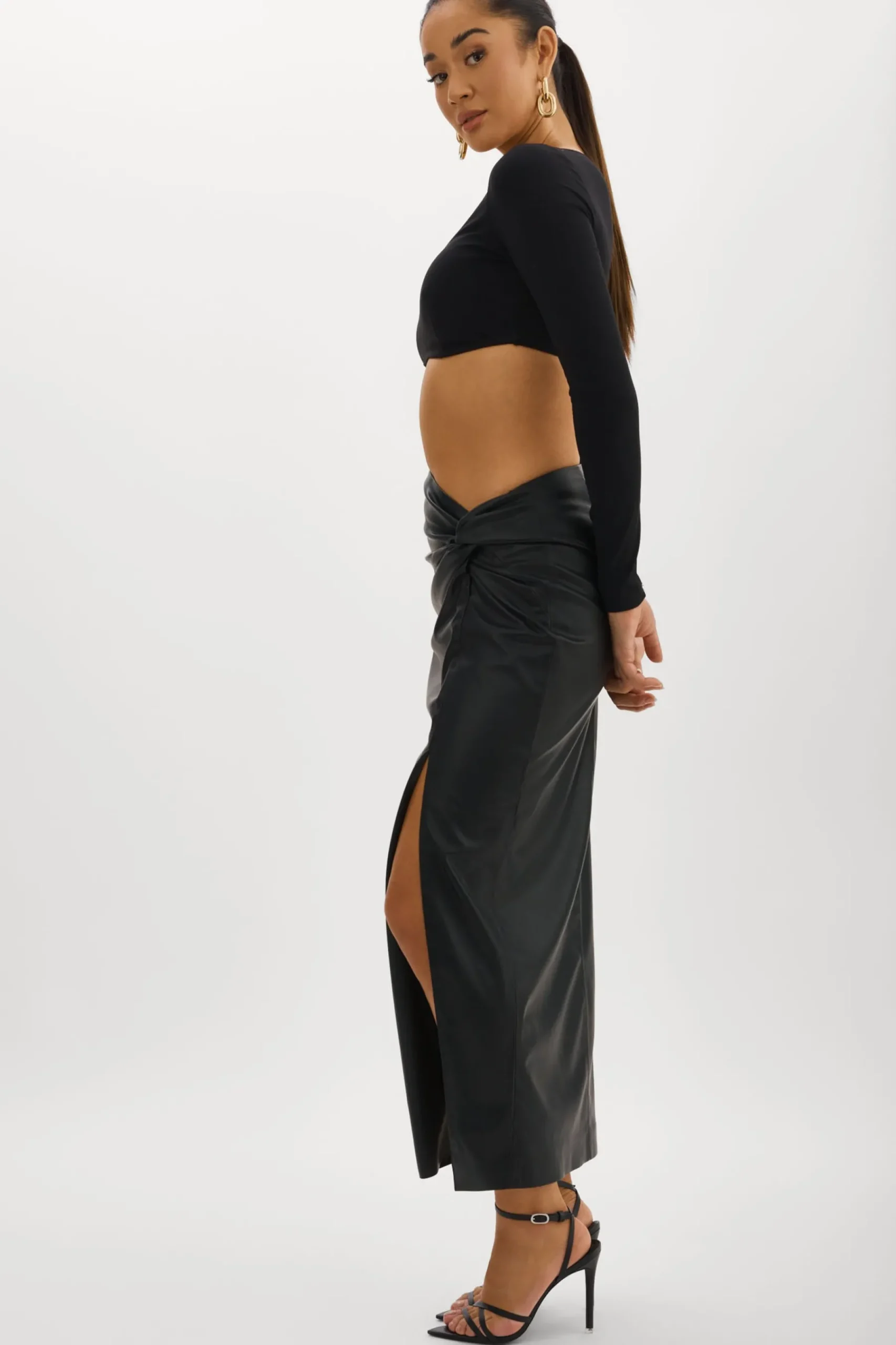 Femme LAMARQUE EILEEN | Jupe Longue En Similicuir