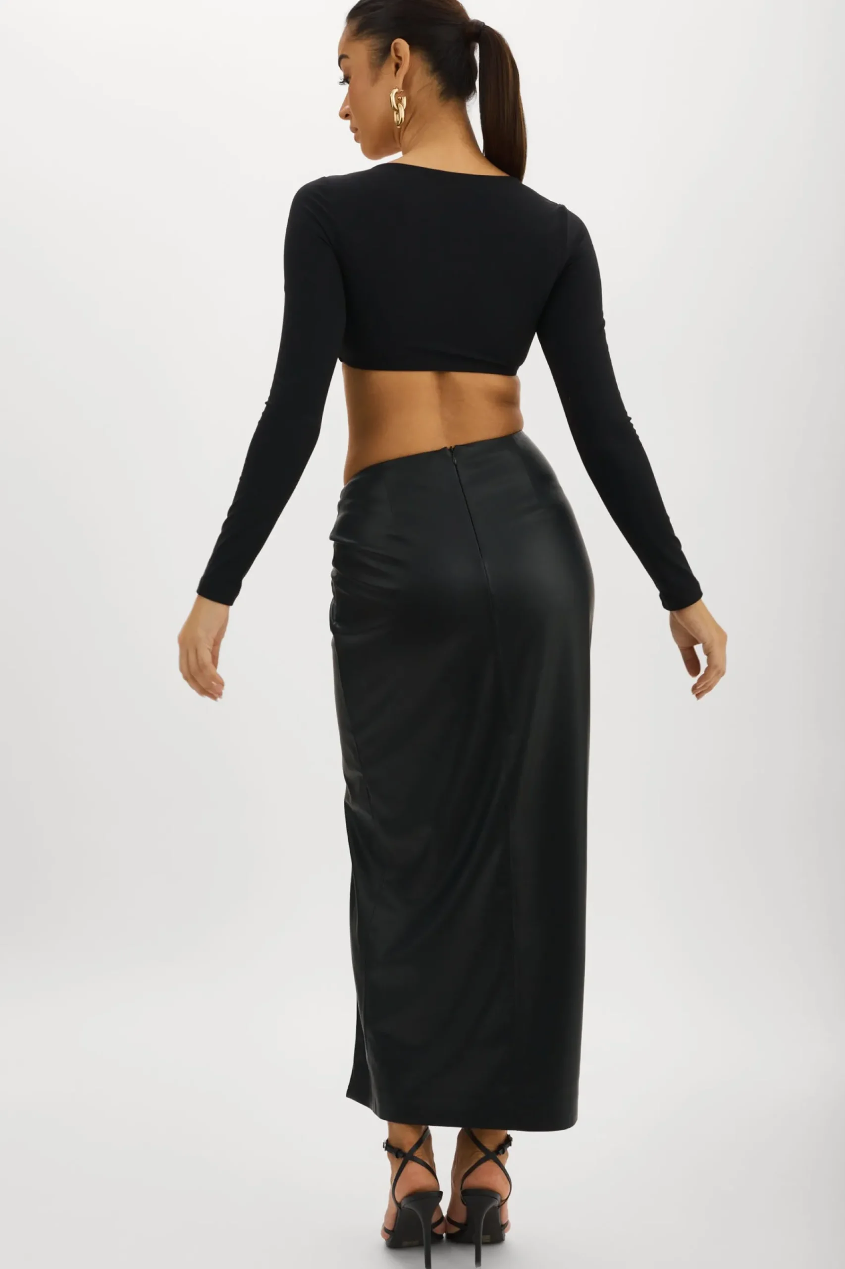 Femme LAMARQUE EILEEN | Jupe Longue En Similicuir