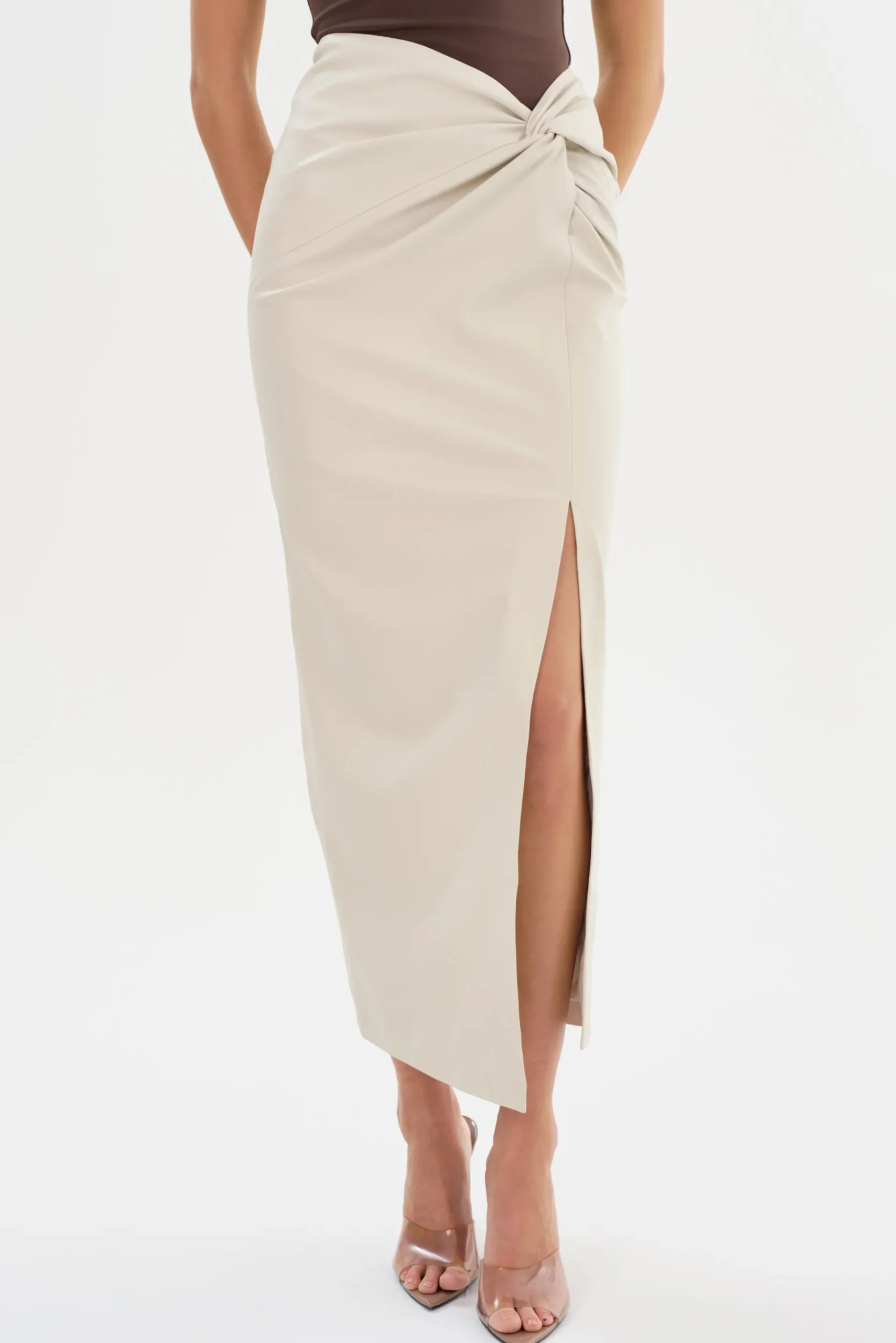Femme LAMARQUE EILEEN | Jupe Longue En Similicuir