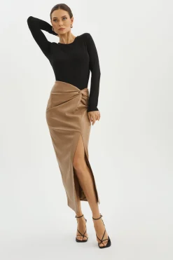 Femme LAMARQUE EILEEN | Jupe Longue En Similicuir