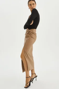 Femme LAMARQUE EILEEN | Jupe Longue En Similicuir