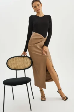 Femme LAMARQUE EILEEN | Jupe Longue En Similicuir