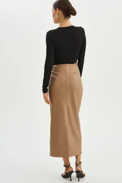 Femme LAMARQUE EILEEN | Jupe Longue En Similicuir