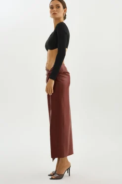 Femme LAMARQUE EILEEN | Jupe Longue En Similicuir