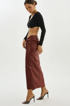 Femme LAMARQUE EILEEN | Jupe Longue En Similicuir