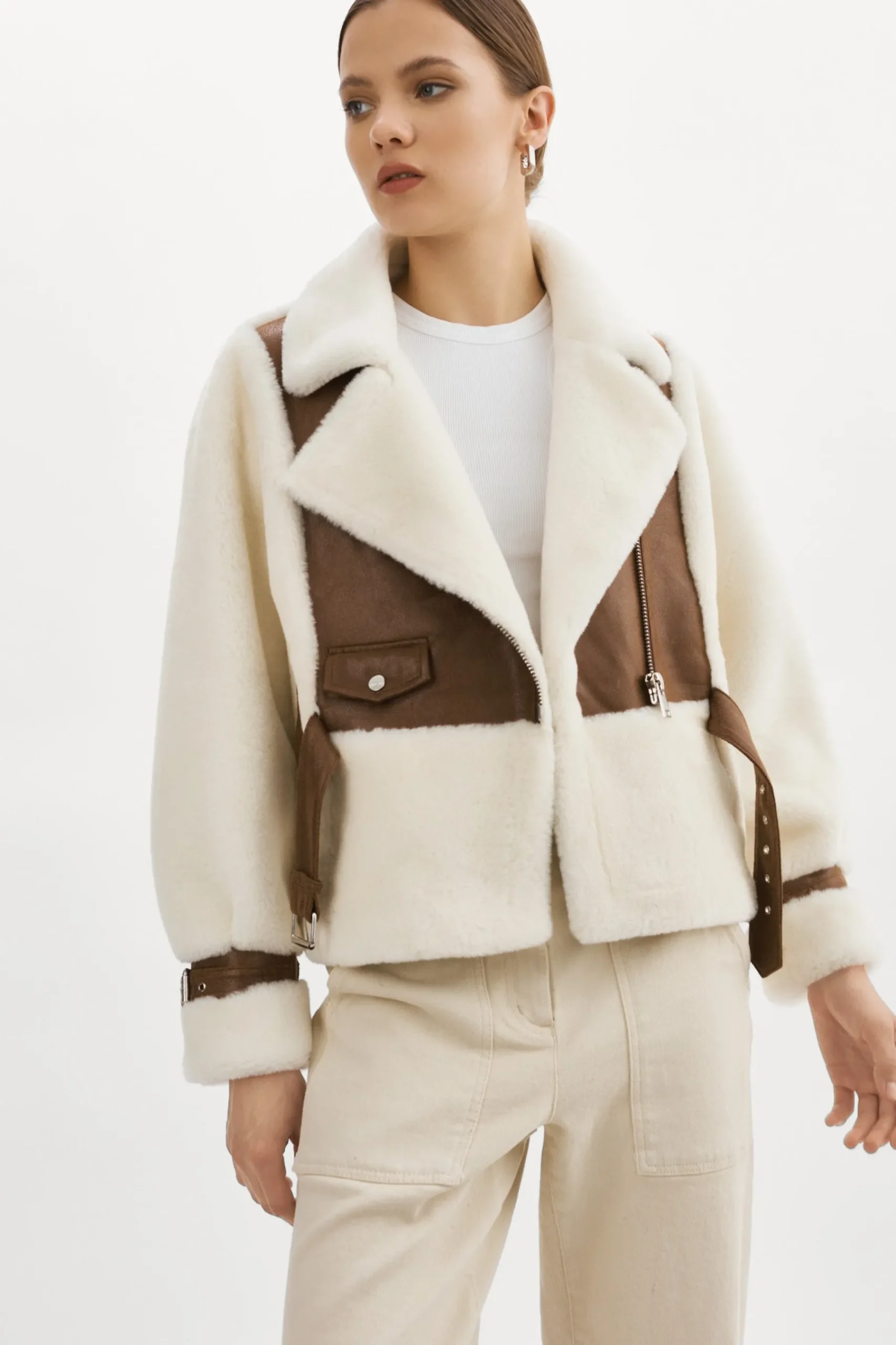 Femme LAMARQUE ELODY | Veste En Fausse Fourrure