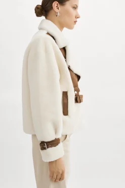 Femme LAMARQUE ELODY | Veste En Fausse Fourrure