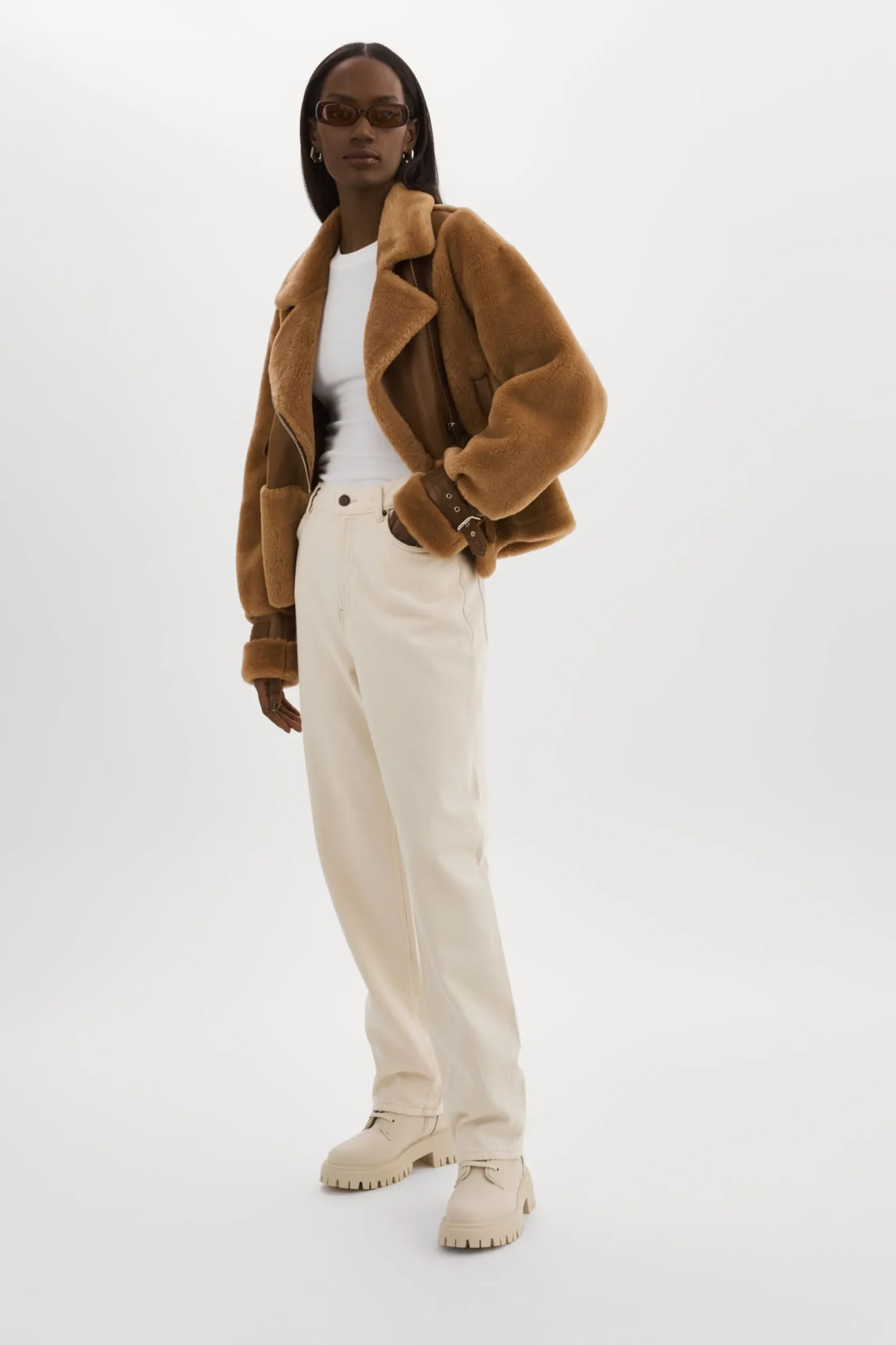 Femme LAMARQUE ELODY | Veste En Fausse Fourrure