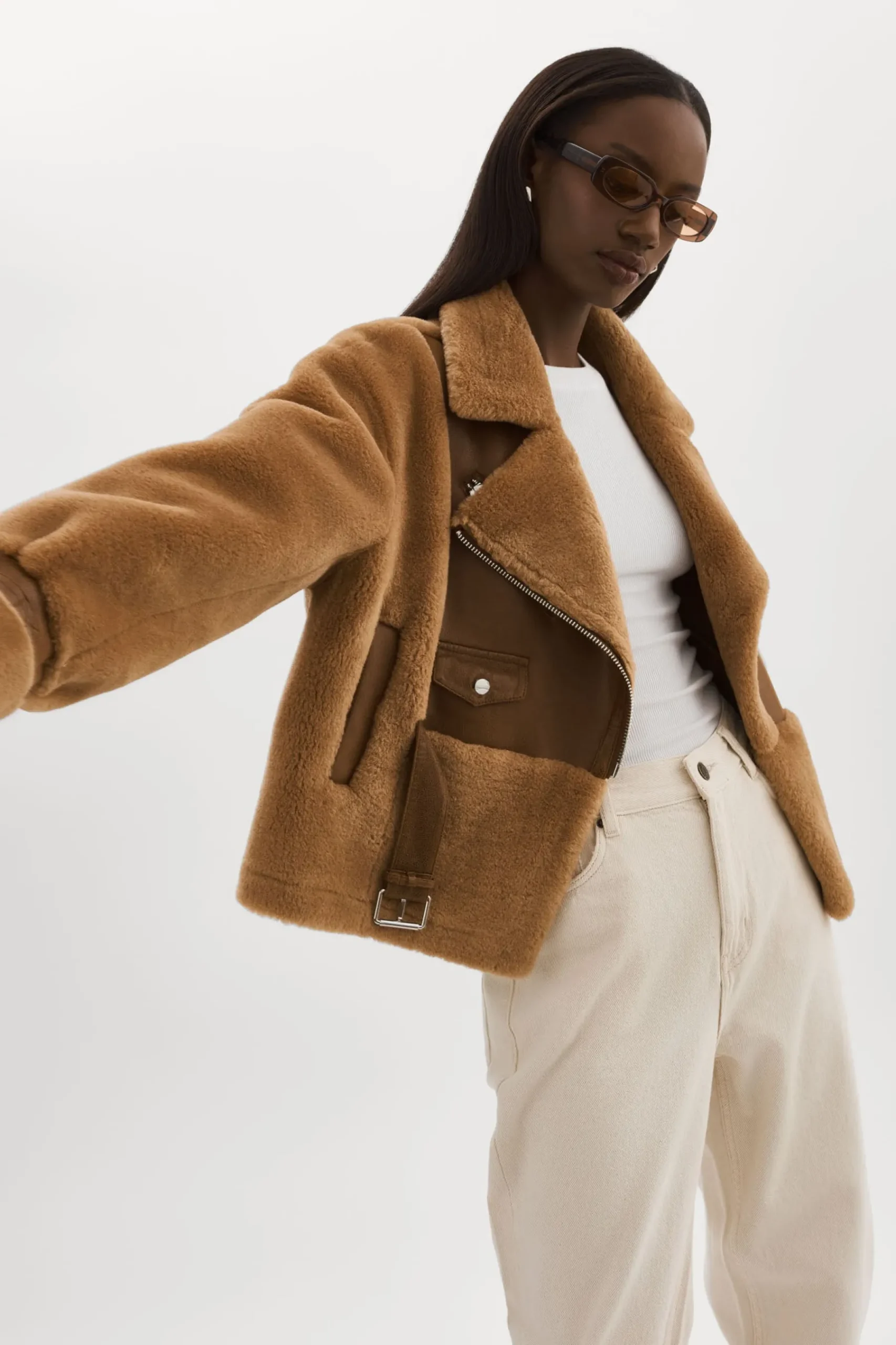 Femme LAMARQUE ELODY | Veste En Fausse Fourrure