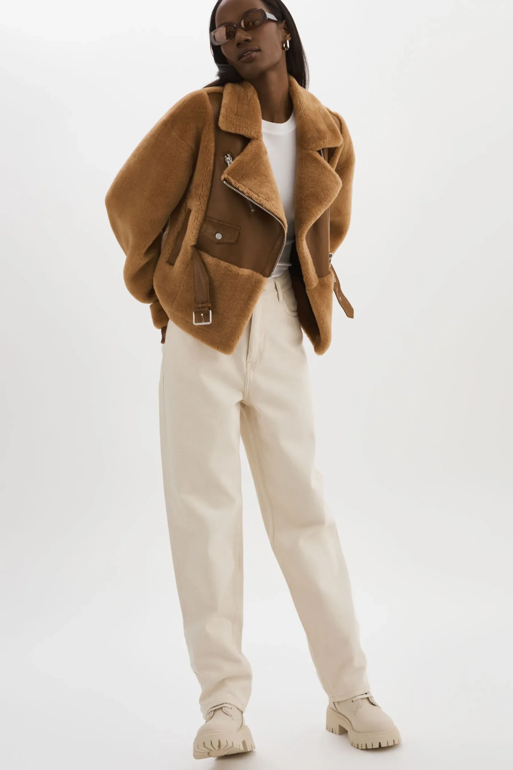 Femme LAMARQUE ELODY | Veste En Fausse Fourrure