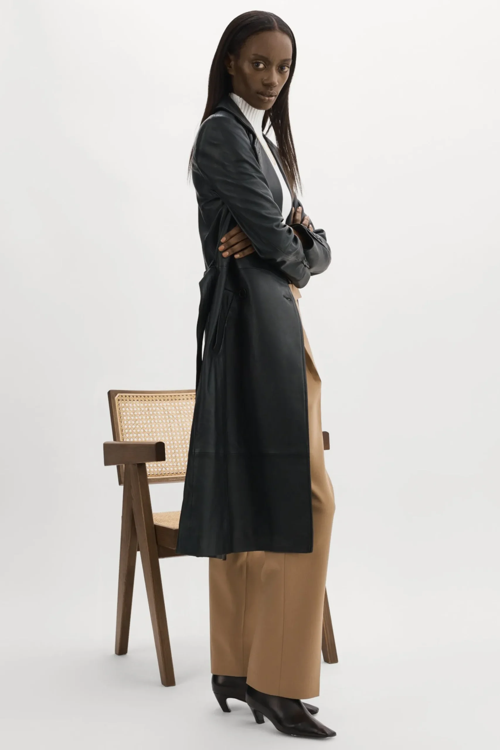 Femme LAMARQUE ERMA Trench En Cuir