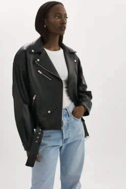 Femme LAMARQUE ESTIA | Veste De Motard En Cuir