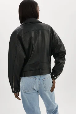 Femme LAMARQUE ESTIA | Veste De Motard En Cuir