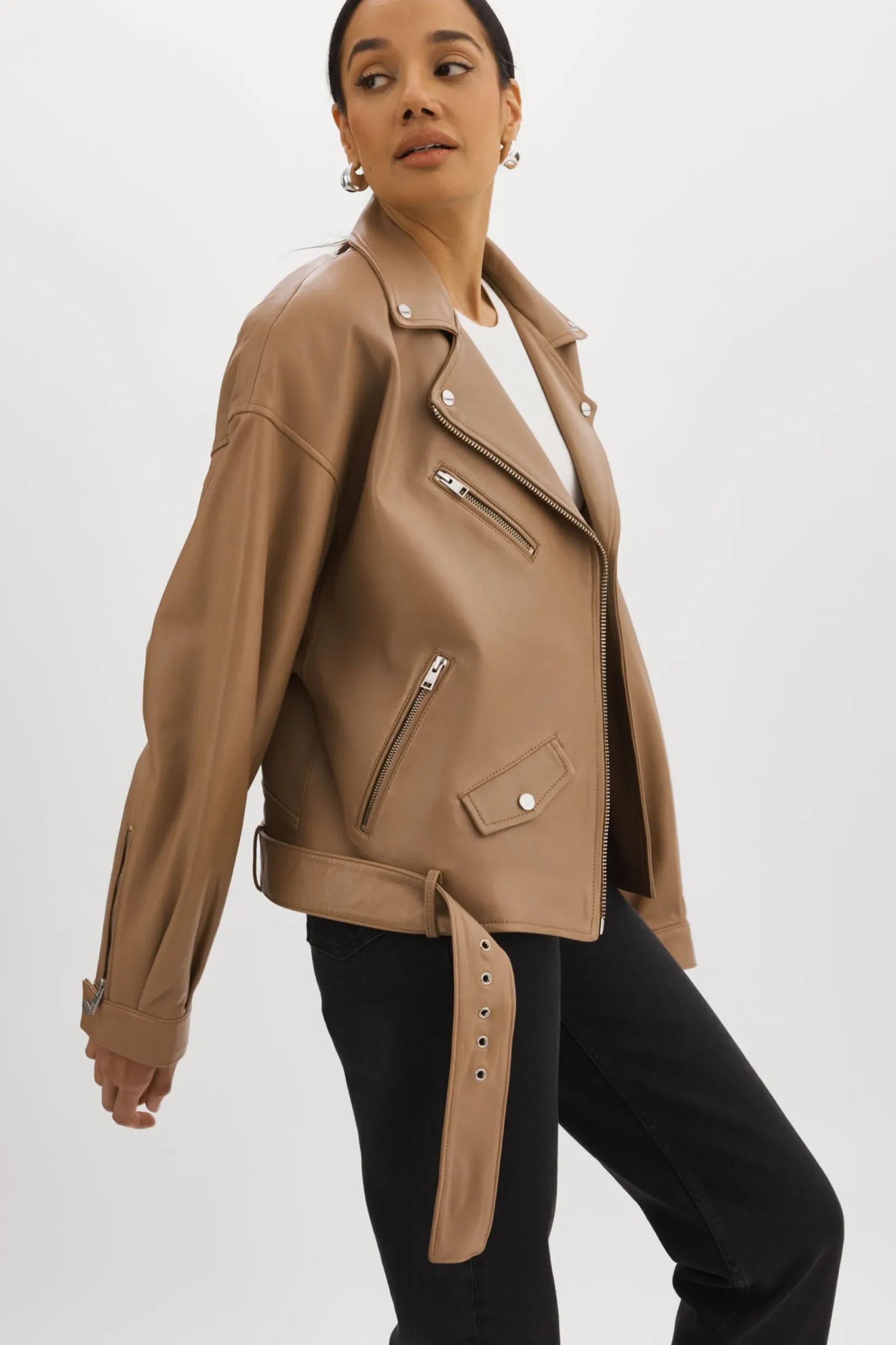 Femme LAMARQUE ESTIA | Veste De Motard En Cuir