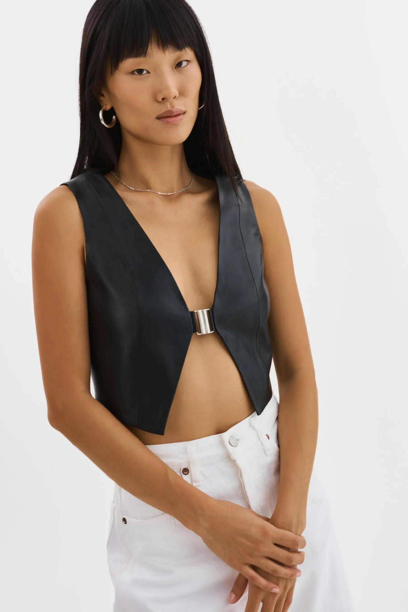 Femme LAMARQUE ESTRELLA | Haut Gilet En Cuir