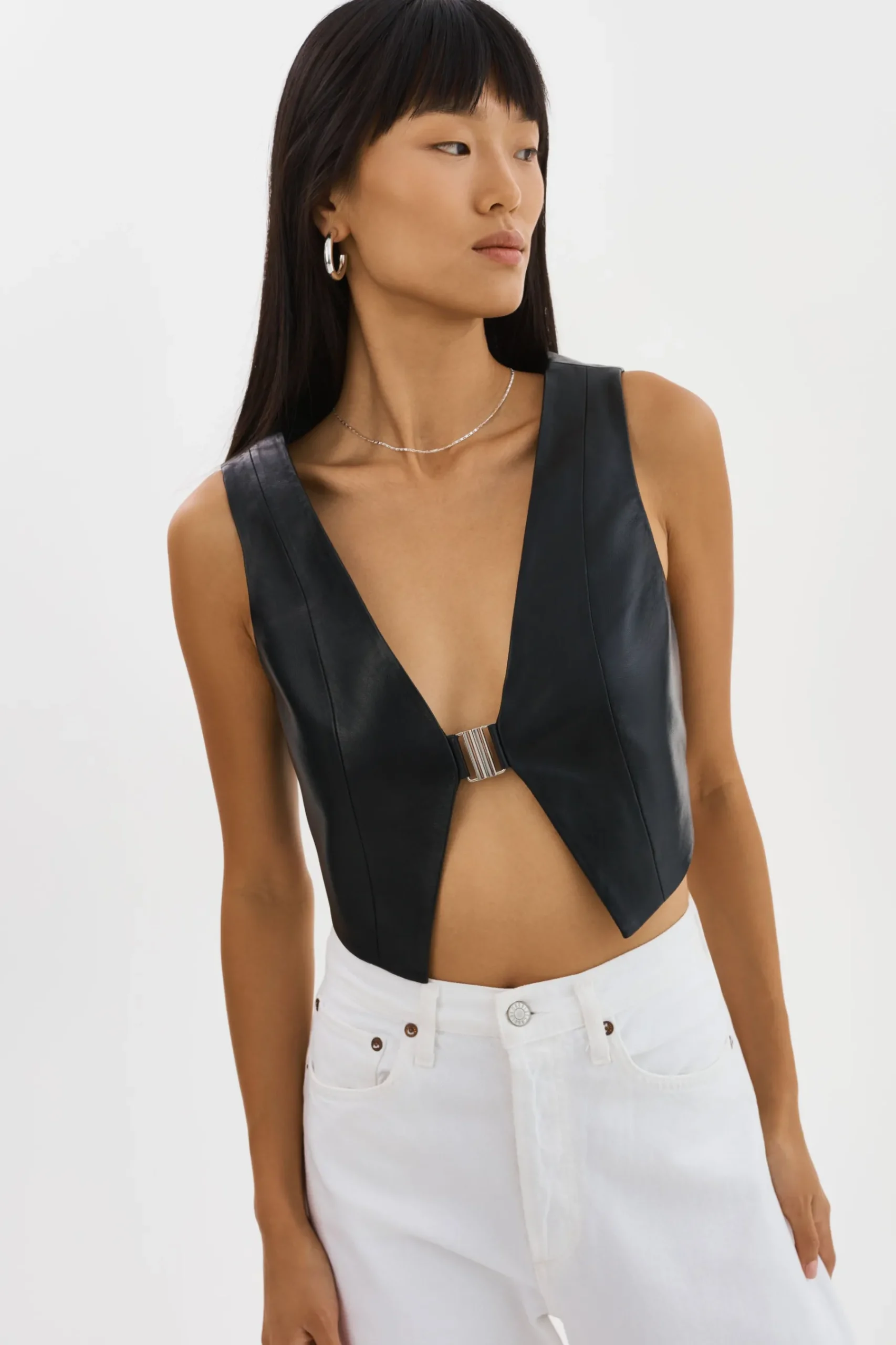 Femme LAMARQUE ESTRELLA | Haut Gilet En Cuir