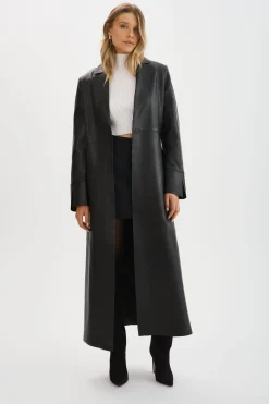 Femme LAMARQUE EVANNA | Manteau Long En Cuir