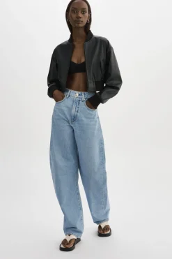 Femme LAMARQUE EVELIN | Bomber Court En Similicuir