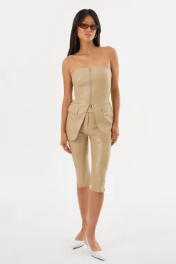 Femme LAMARQUE FAYA | Pantalon Capri En Similicuir