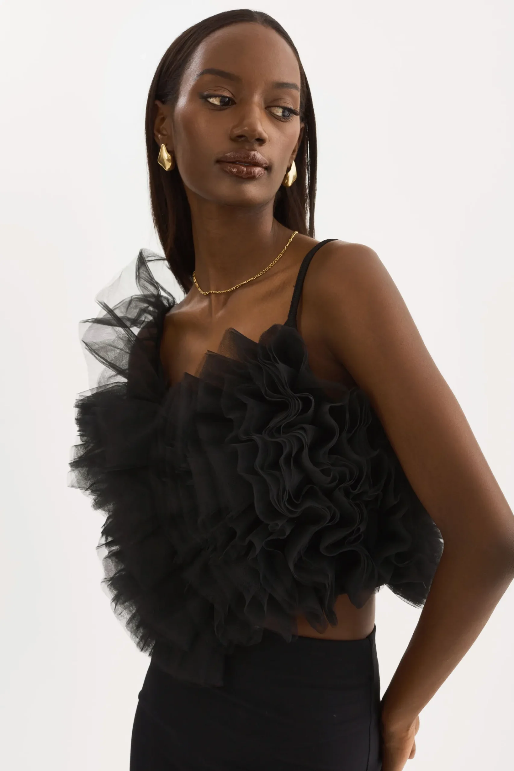 Femme LAMARQUE FELETA | Top à Volants En Tulle