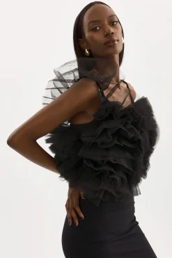 Femme LAMARQUE FELETA | Top à Volants En Tulle