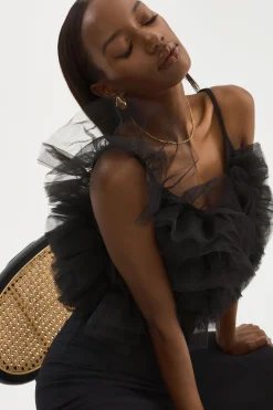 Femme LAMARQUE FELETA | Top à Volants En Tulle