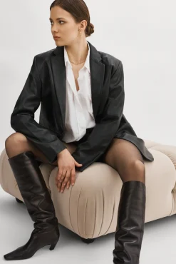 Femme LAMARQUE FELINA Veston Surdimensionné En Cuir