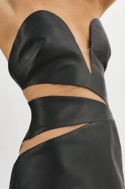 Femme LAMARQUE GARBINA Robe En Cuir