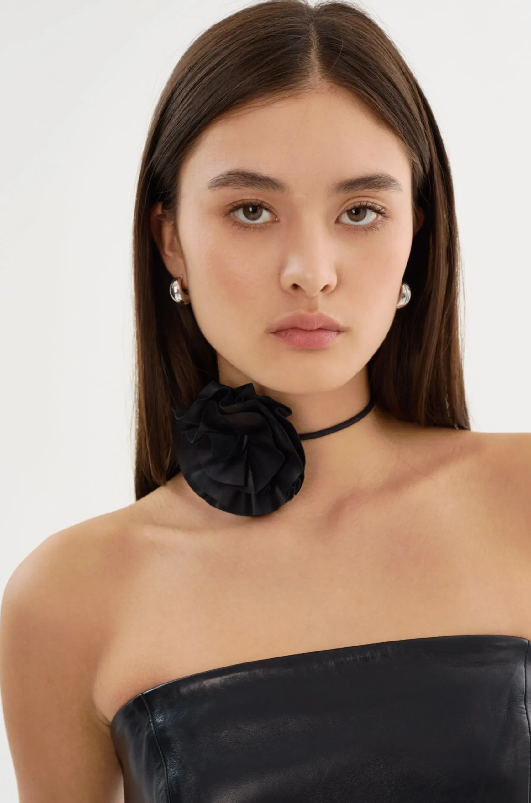 Femme LAMARQUE GEMMA | Collier Ras Du Cou En Cuir à Rosette