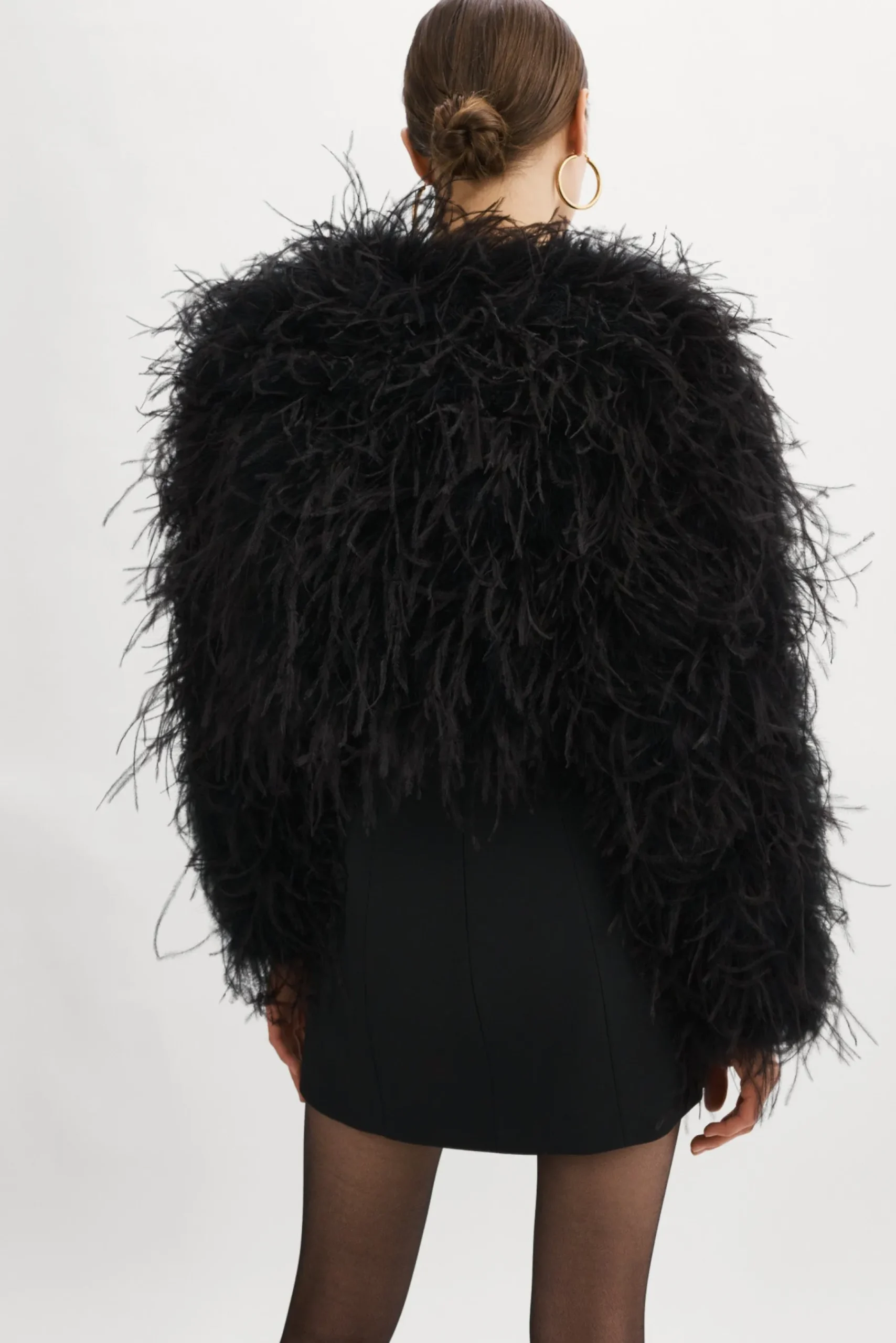 Femme LAMARQUE HALLIE Veste En Plumes D'autruche